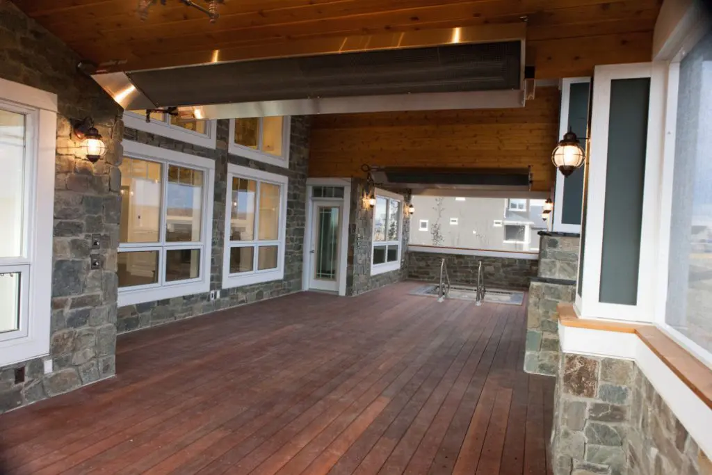 Home Renovation - covered deck and hot tub arrea