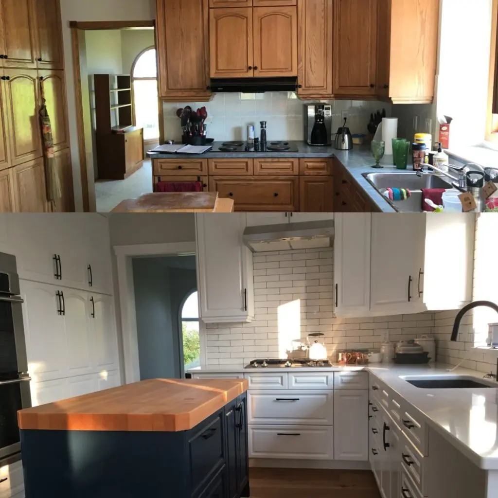 Home Renovation - Kitchen before/after