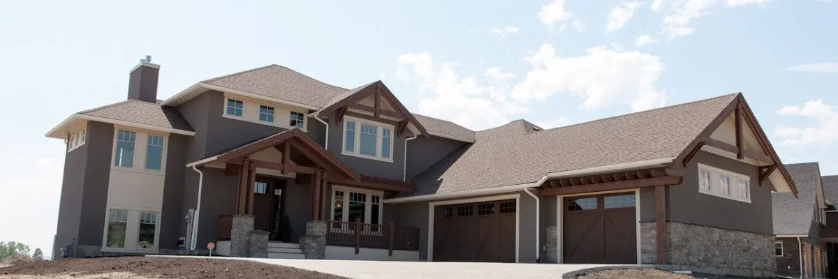 New construction house in Calgary with fresh paint
