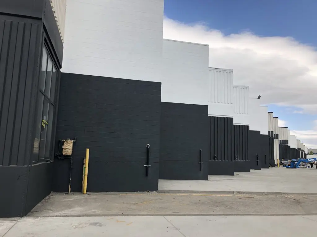 Exterior painted walls