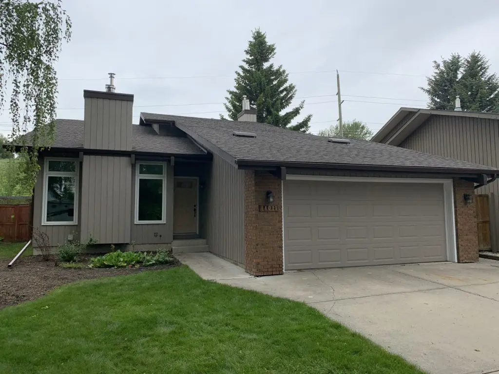 Exterior of newly painted house