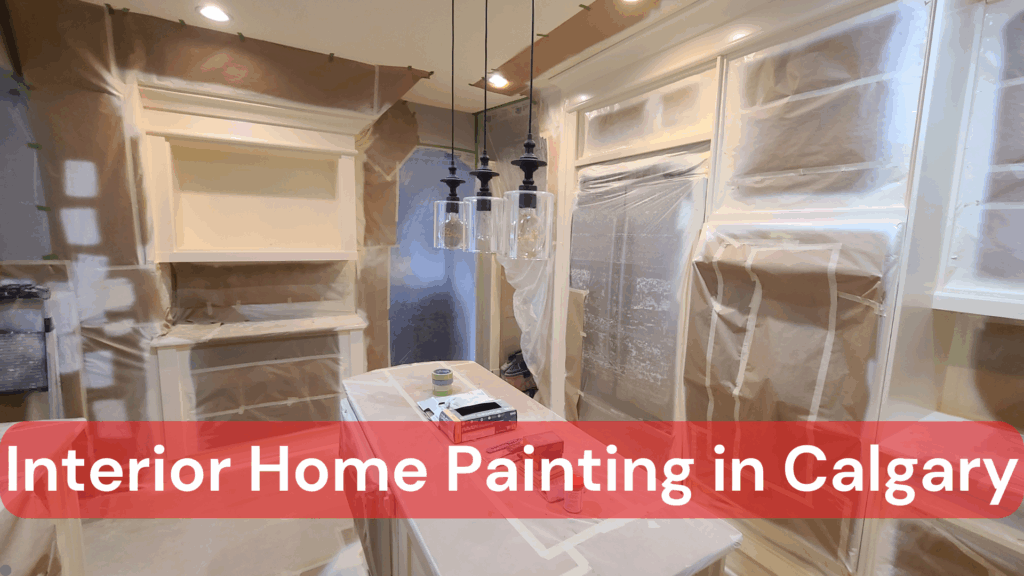 Interior home painting in Calgary