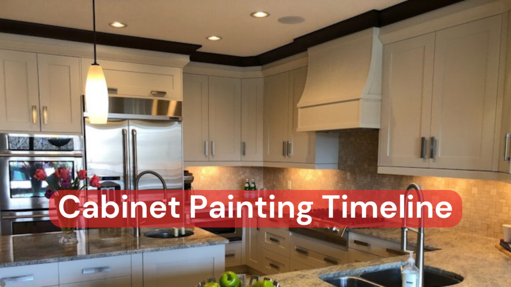 A kitchen after a fresh cabinet painting service