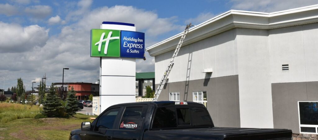 Painting of Holiday Inn Express - commercial painting services