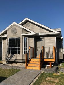 New house with vinyl siding