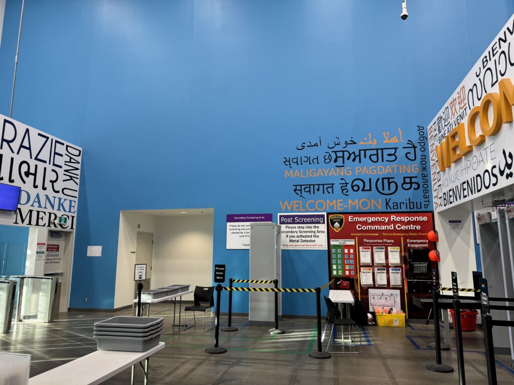 fresh new paint at a warehouse facility in edmonton alberta done by harding's apinting