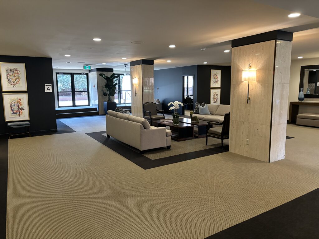 freshly painted condominium painting for a condominium board