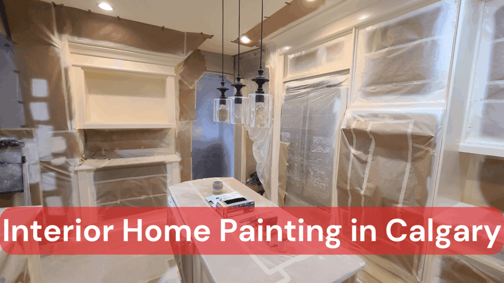 Interior home painting in Calgary