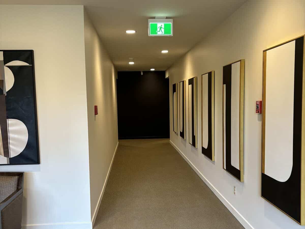 condominium hallway painting